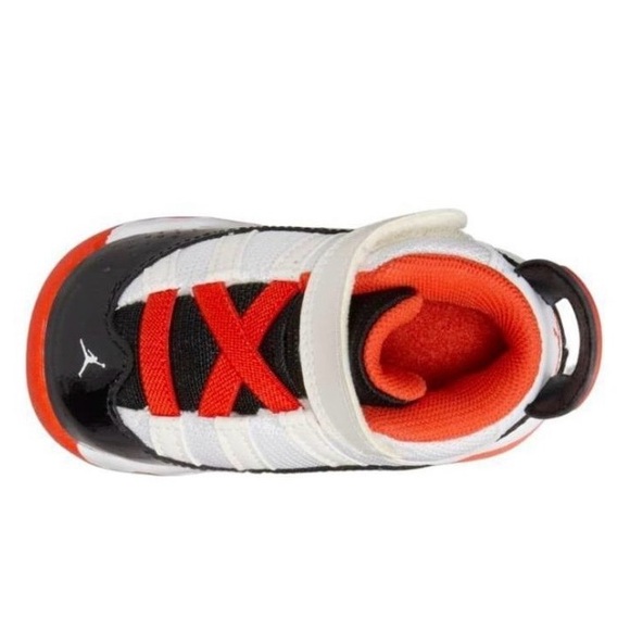 TD Size 8-10C Air Jordan 6 Rings Basketball Shoes DV1344-108 White Orange Black - Picture 12 of 14